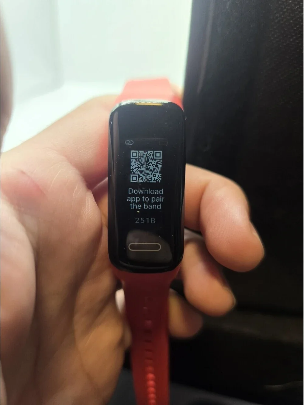 BetterMe Fitness Tracker Smart Band Red Silicone Strap Heart Rate Step Counter